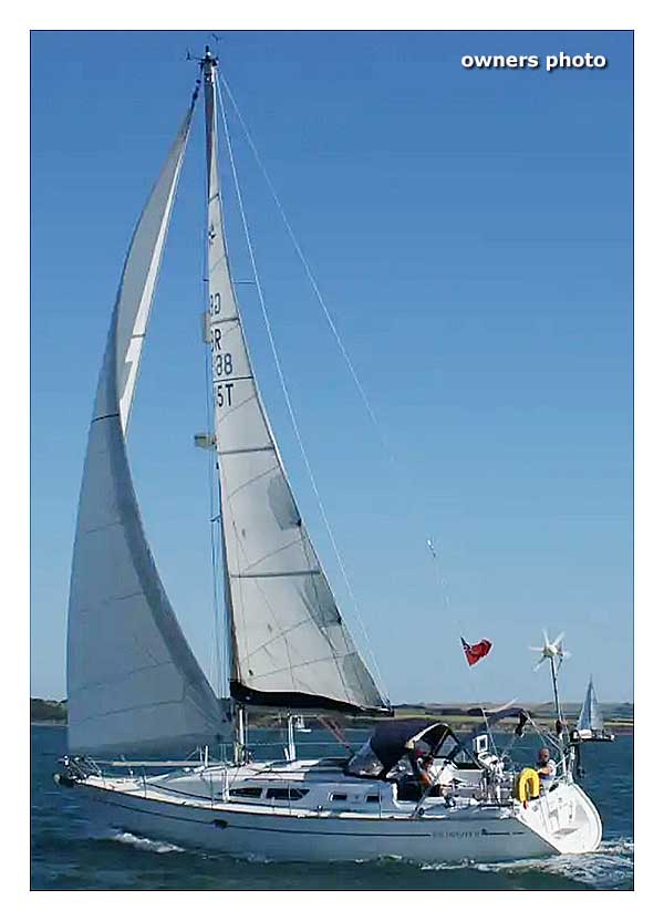 Owners photo under sail